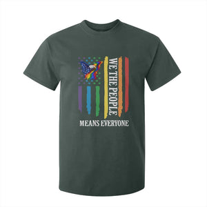 Patriotic Rainbow Pride American Eagle T Shirt For Kid We The People LGBT Pride TS12 Dark Forest Green Print Your Wear