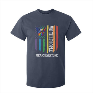 Patriotic Rainbow Pride American Eagle T Shirt For Kid We The People LGBT Pride TS12 Navy Print Your Wear