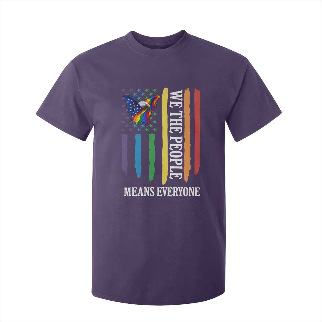 Patriotic Rainbow Pride American Eagle T Shirt For Kid We The People LGBT Pride TS12 Purple Print Your Wear