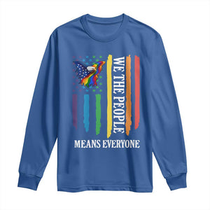 Patriotic Rainbow Pride American Eagle Long Sleeve Shirt We The People LGBT Pride TS12 Royal Blue Print Your Wear