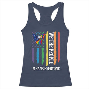 Patriotic Rainbow Pride American Eagle Racerback Tank Top We The People LGBT Pride TS12 Navy Print Your Wear