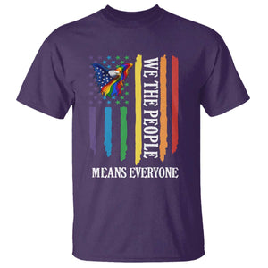 Patriotic Rainbow Pride American Eagle T Shirt We The People LGBT Pride TS12 Purple Print Your Wear