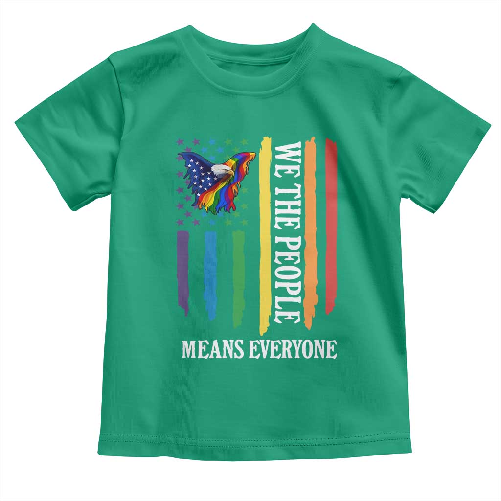 Patriotic Rainbow Pride American Eagle Toddler T Shirt We The People LGBT Pride TS12 Irish Green Print Your Wear