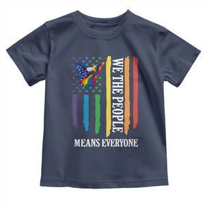 Patriotic Rainbow Pride American Eagle Toddler T Shirt We The People LGBT Pride TS12 Navy Print Your Wear
