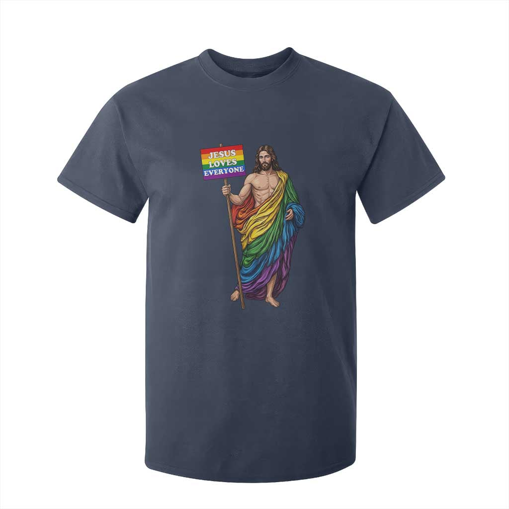 Christian LGBTQ Support T Shirt For Kid Jesus Loves Everyone