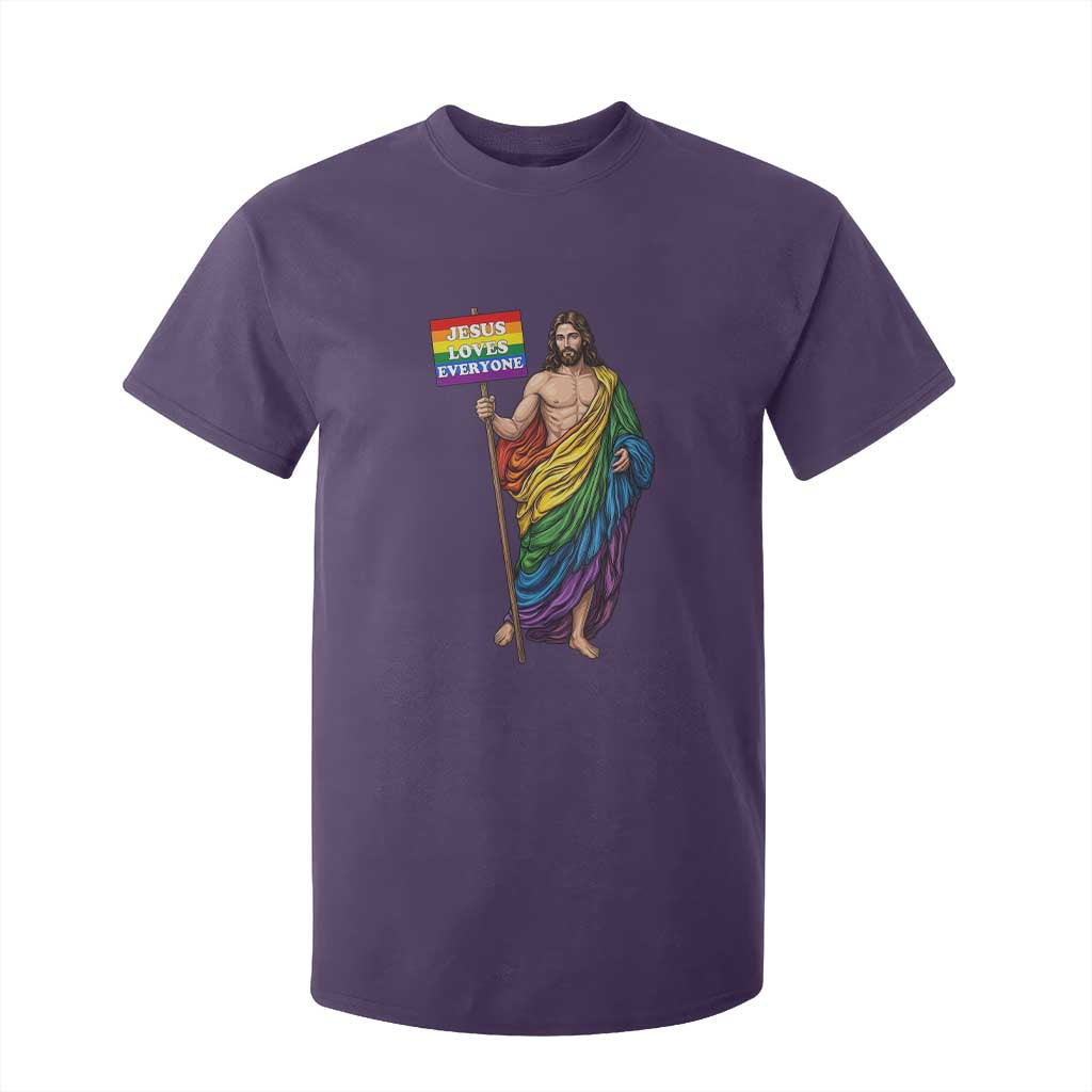 Christian LGBTQ Support T Shirt For Kid Jesus Loves Everyone