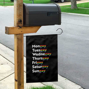Rainbow Days Of The Week Mongay Tuesgay Garden Flag Funny LGBT Pride Month TS12 Print Your Wear