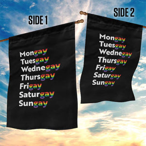 Rainbow Days Of The Week Mongay Tuesgay Garden Flag Funny LGBT Pride Month TS12 Print Your Wear