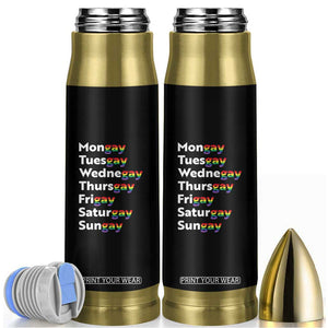 Rainbow Days Of The Week Mongay Tuesgay Bullet Tumbler Funny LGBT Pride Month