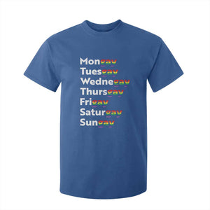 Rainbow Days Of The Week Mongay Tuesgay T Shirt For Kid Funny LGBT Pride Month TS12 Royal Blue Print Your Wear