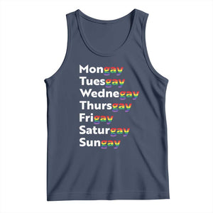 Rainbow Days Of The Week Mongay Tuesgay Tank Top Funny LGBT Pride Month