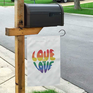 Love Is Love LGBTQ Pride Garden Flag Rainbow Flag Community TS12 Print Your Wear