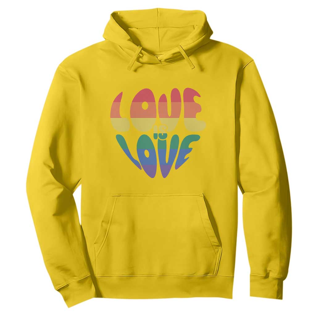 Love Is Love LGBTQ Pride Hoodie Rainbow Flag Community TS12 Daisy Print Your Wear