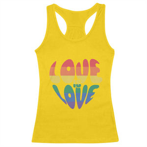 Love Is Love LGBTQ Pride Racerback Tank Top Rainbow Flag Community TS12 Daisy Print Your Wear