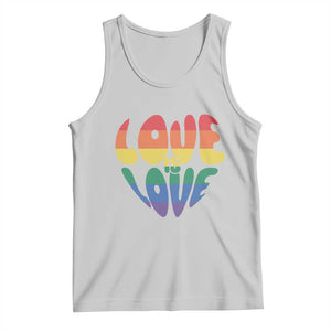 Love Is Love LGBTQ Pride Tank Top Rainbow Flag Community