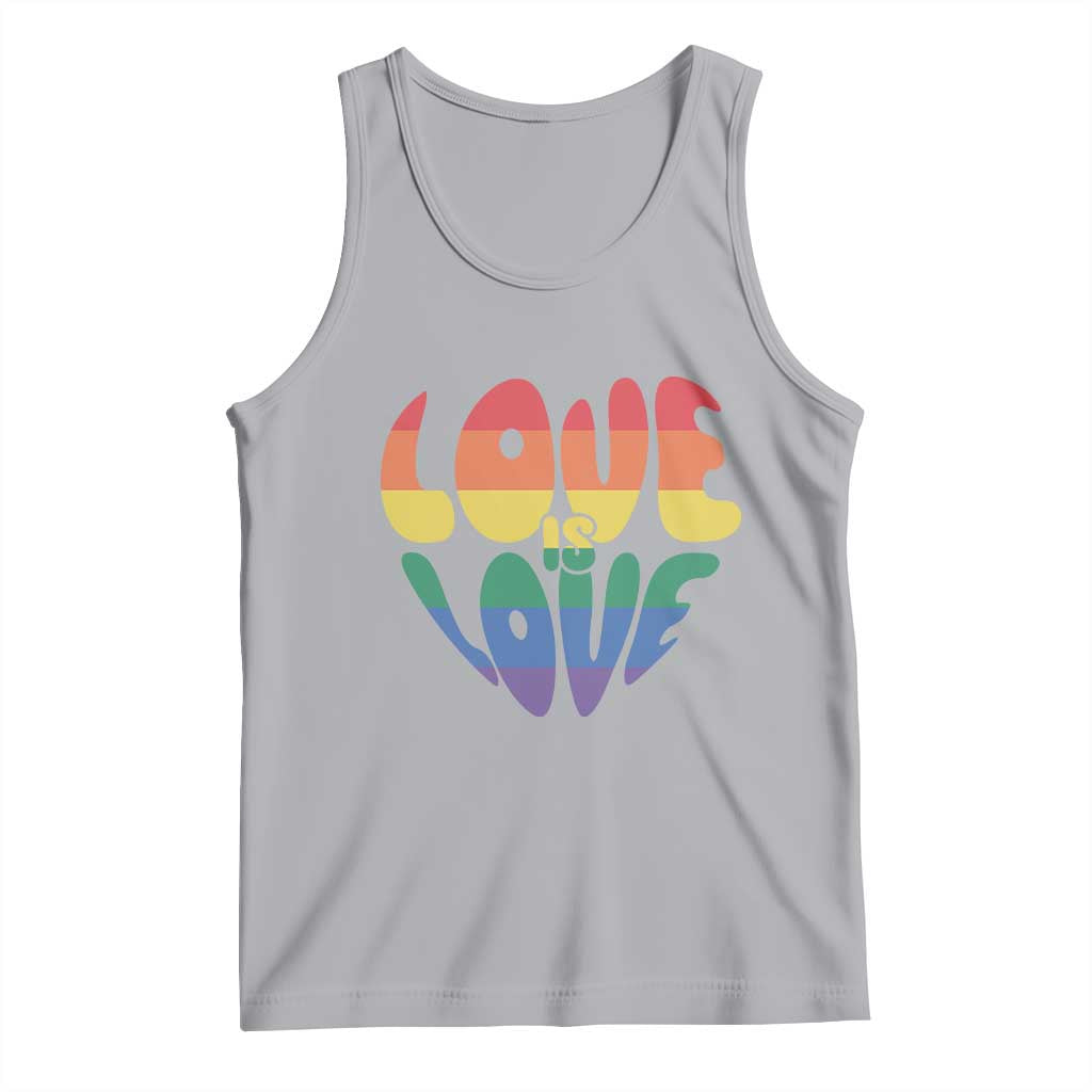 Love Is Love LGBTQ Pride Tank Top Rainbow Flag Community