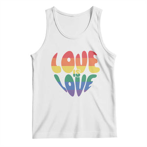 Love Is Love LGBTQ Pride Tank Top Rainbow Flag Community