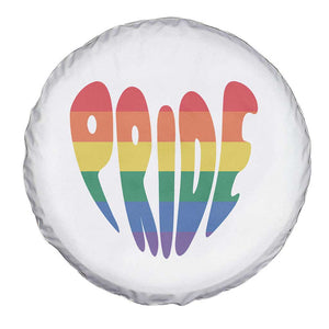 Rainbow Heart Pride Spare Tire Cover LGBTQ Support Graphic TS12 Print Your Wear