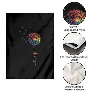 Be You LGBT Rainbow Dandelion Garden Flag Pride Month Support TS12 Print Your Wear