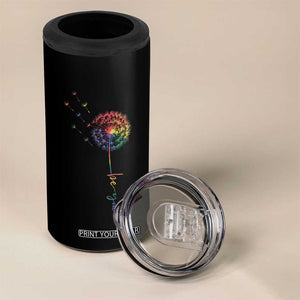 Be You LGBT Rainbow Dandelion 4 in 1 Can Cooler Tumbler Pride Month Support TS12 Print Your Wear
