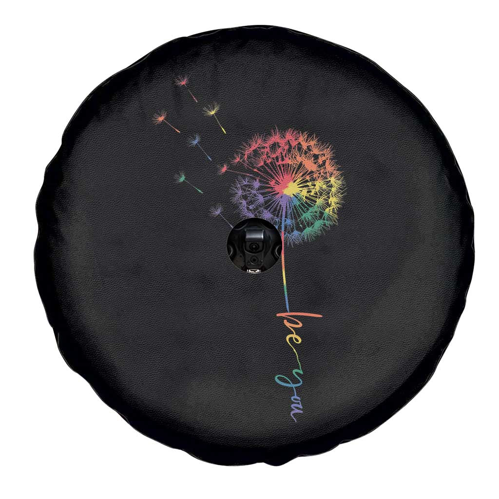 Be You LGBT Rainbow Dandelion Spare Tire Cover Pride Month Support TS12 Print Your Wear