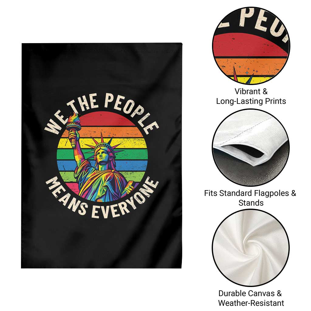 Rainbow Statue Of Liberty LGBTQ Pride Garden Flag We The People Means Everyone TS12 Print Your Wear
