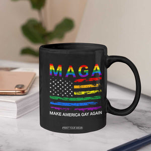 Make America Gay Again LGBTQ Pride Coffee Mug Funny Political Pride Graphic TS12 Print Your Wear