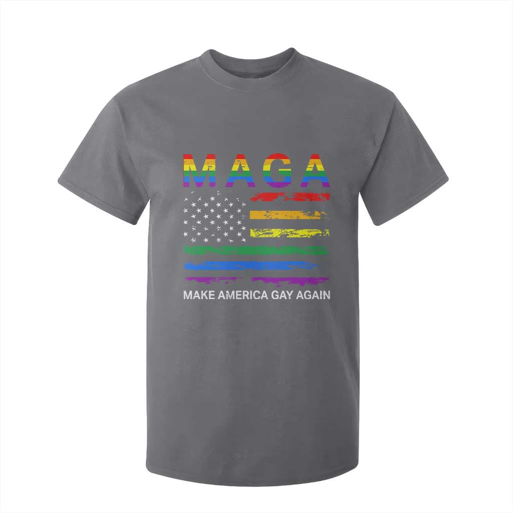 Make America Gay Again LGBTQ Pride T Shirt For Kid Funny Political Pride Graphic