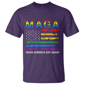 Make America Gay Again LGBTQ Pride T Shirt Funny Political Pride Graphic TS12 Purple Print Your Wear