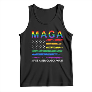 Make America Gay Again LGBTQ Pride Tank Top Funny Political Pride Graphic TS12 Black Print Your Wear