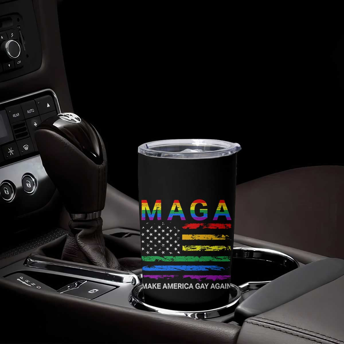 Make America Gay Again LGBTQ Pride Tumbler Cup Funny Political Pride Graphic TS12 Print Your Wear