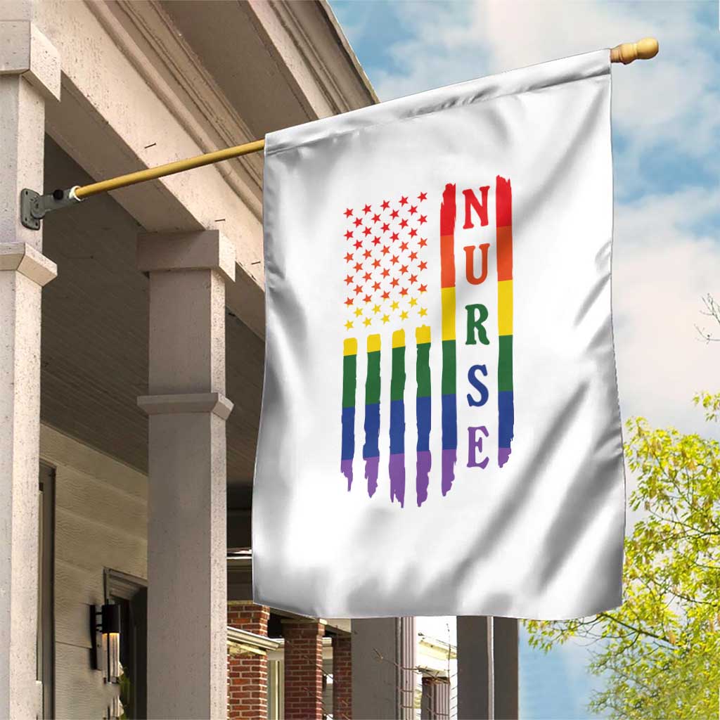 Rainbow RN Ally Pride Month Garden Flag LGBTQ Healthcare Worker TS12 Print Your Wear