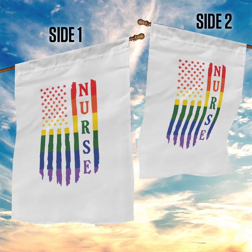 Rainbow RN Ally Pride Month Garden Flag LGBTQ Healthcare Worker TS12 Print Your Wear