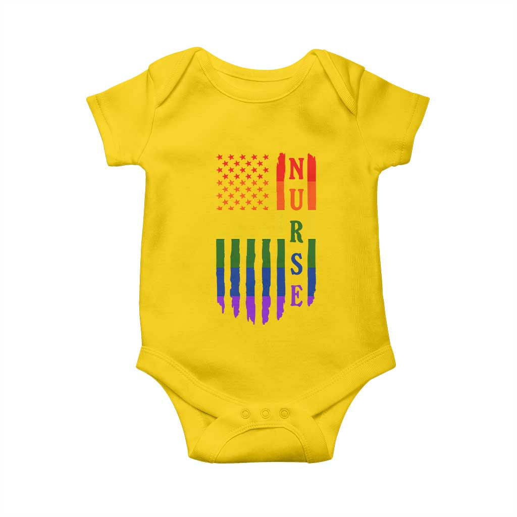 Rainbow RN Ally Pride Month Baby Onesie LGBTQ Healthcare Worker TS12 Daisy Print Your Wear