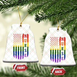 Rainbow RN Ally Pride Month Ceramic Ornament LGBTQ Healthcare Worker TS12 Print Your Wear