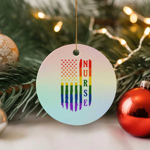 Rainbow RN Ally Pride Month Ceramic Ornament LGBTQ Healthcare Worker TS12 1pc Pastel Print Your Wear