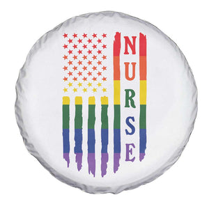 Rainbow RN Ally Pride Month Spare Tire Cover LGBTQ Healthcare Worker TS12 Print Your Wear