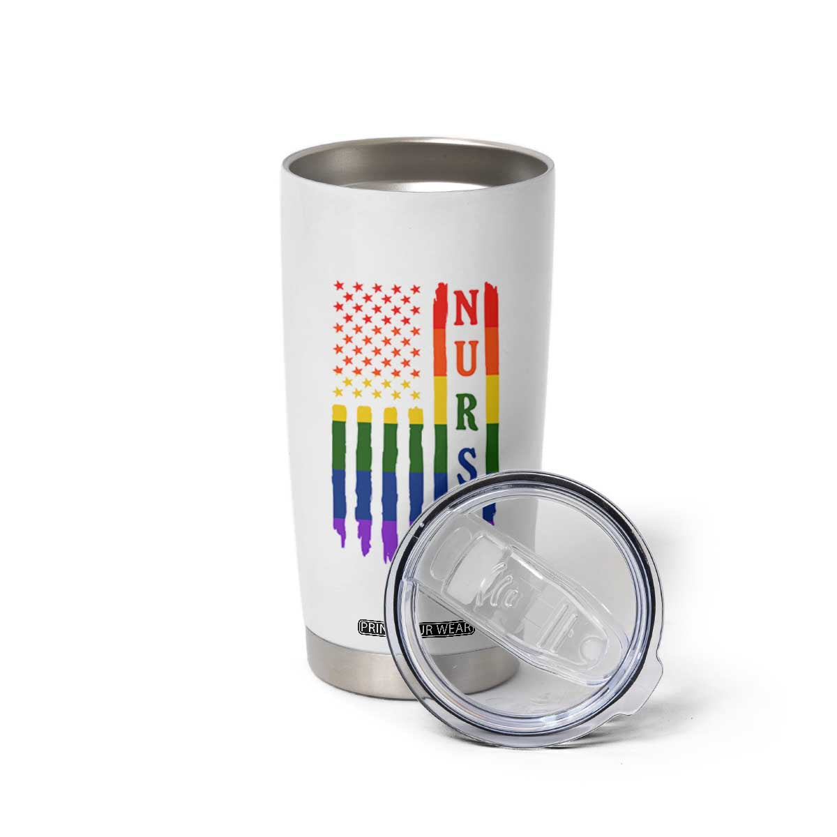 Rainbow RN Ally Pride Month Tumbler Cup LGBTQ Healthcare Worker TS12 Print Your Wear