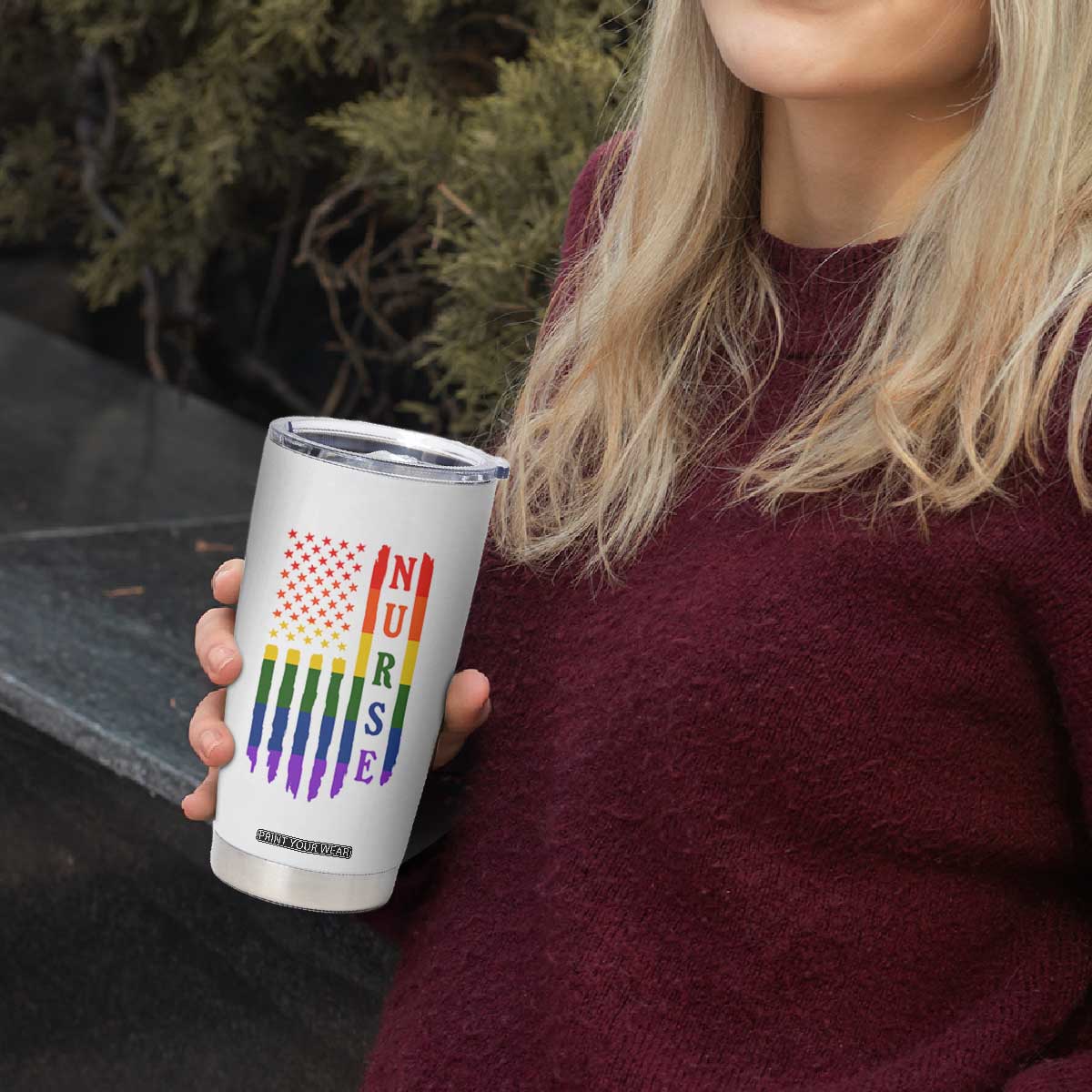 Rainbow RN Ally Pride Month Tumbler Cup LGBTQ Healthcare Worker TS12 Print Your Wear
