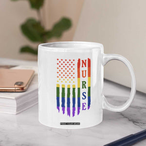 Rainbow RN Ally Pride Month Coffee Mug LGBTQ Healthcare Worker TS12 Print Your Wear