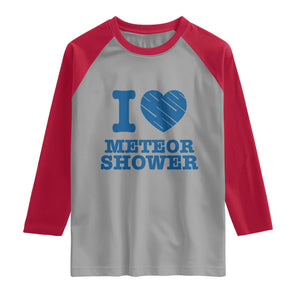 Meteor Shower Lover Raglan Shirt Astronomy Enthusiast Gift