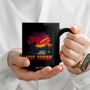 Funny Dinosaur Baseball Meteorite Coffee Mug Not Today