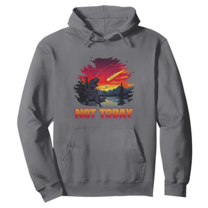 Funny Dinosaur Baseball Meteorite Hoodie Not Today