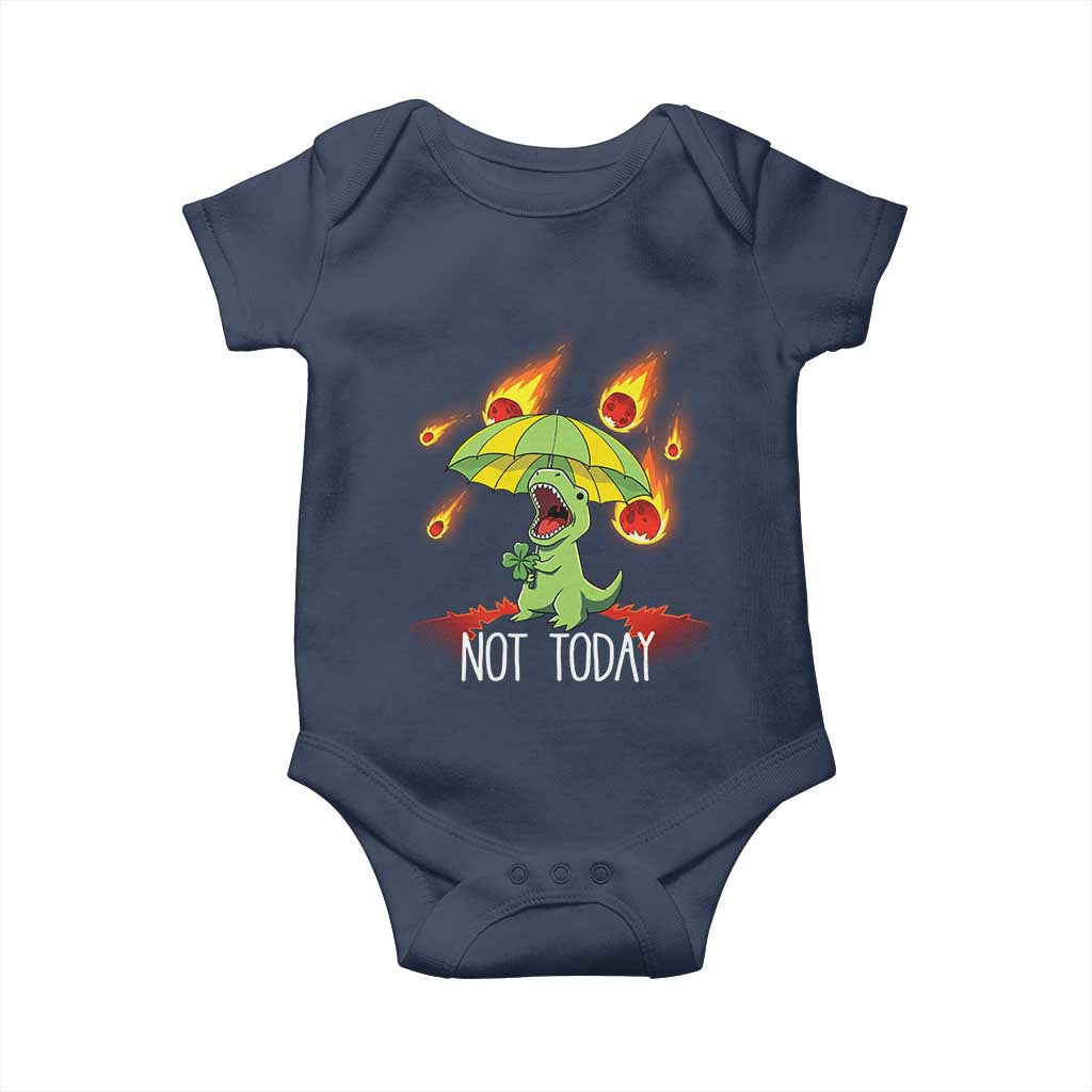 Dinosaur Meteor Shower Astronomy Humor Baby Onesie Not Today