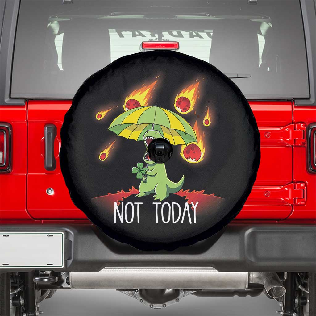 Dinosaur Meteor Shower Astronomy Humor Spare Tire Cover Not Today