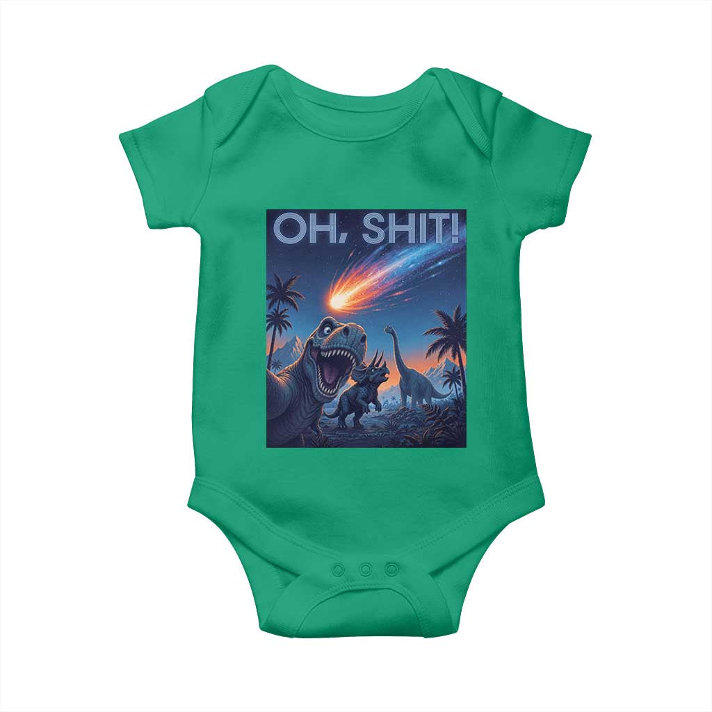 Funny Dinosaur Meteorite Baby Onesie Astronomy Lover Gift