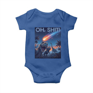 Funny Dinosaur Meteorite Baby Onesie Astronomy Lover Gift