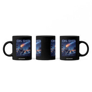 Funny Dinosaur Meteorite Coffee Mug Astronomy Lover Gift