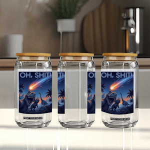 Funny Dinosaur Meteorite Glass Can Astronomy Lover Gift