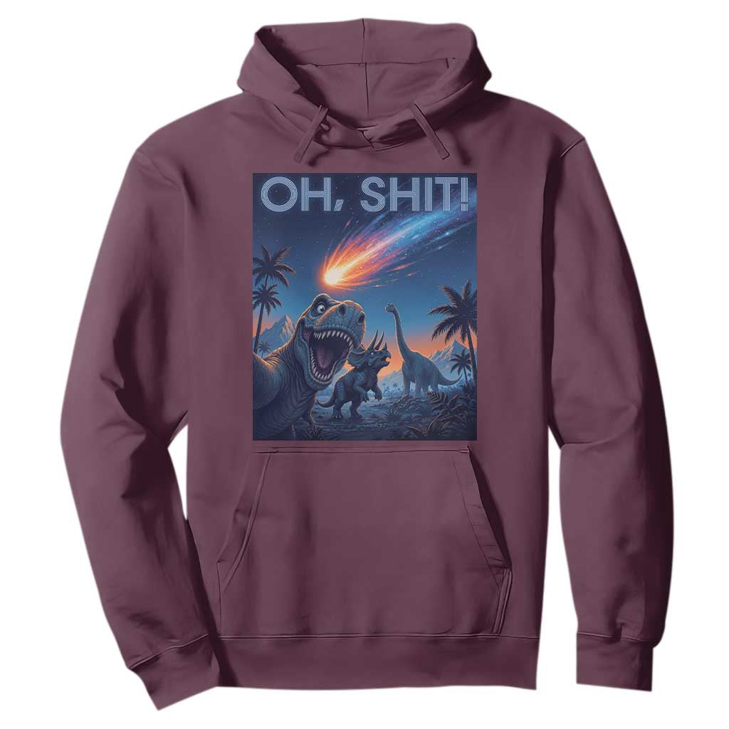 Funny Dinosaur Meteorite Hoodie Astronomy Lover Gift